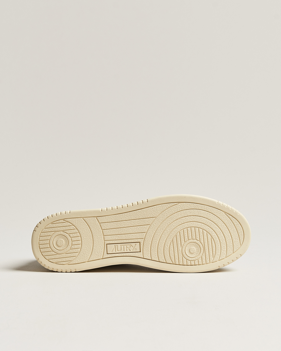 Homme | Autry Medalist Low Goat/Suede Sneaker White/Military | Autry | Medalist Low Goat/Suede Sneaker White/Military