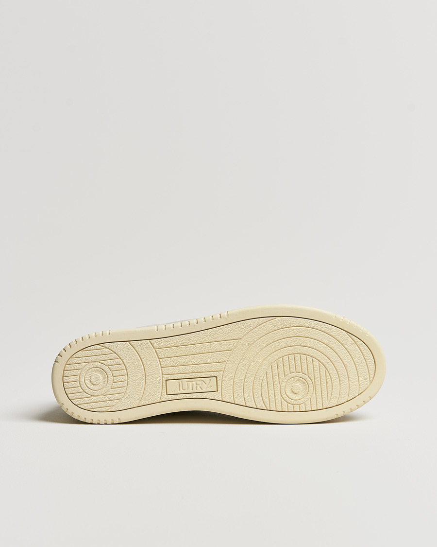 Heren | Autry Medalist Low Suede Sneaker Grey/Cream | Autry | Medalist Low Suede Sneaker Grey/Cream