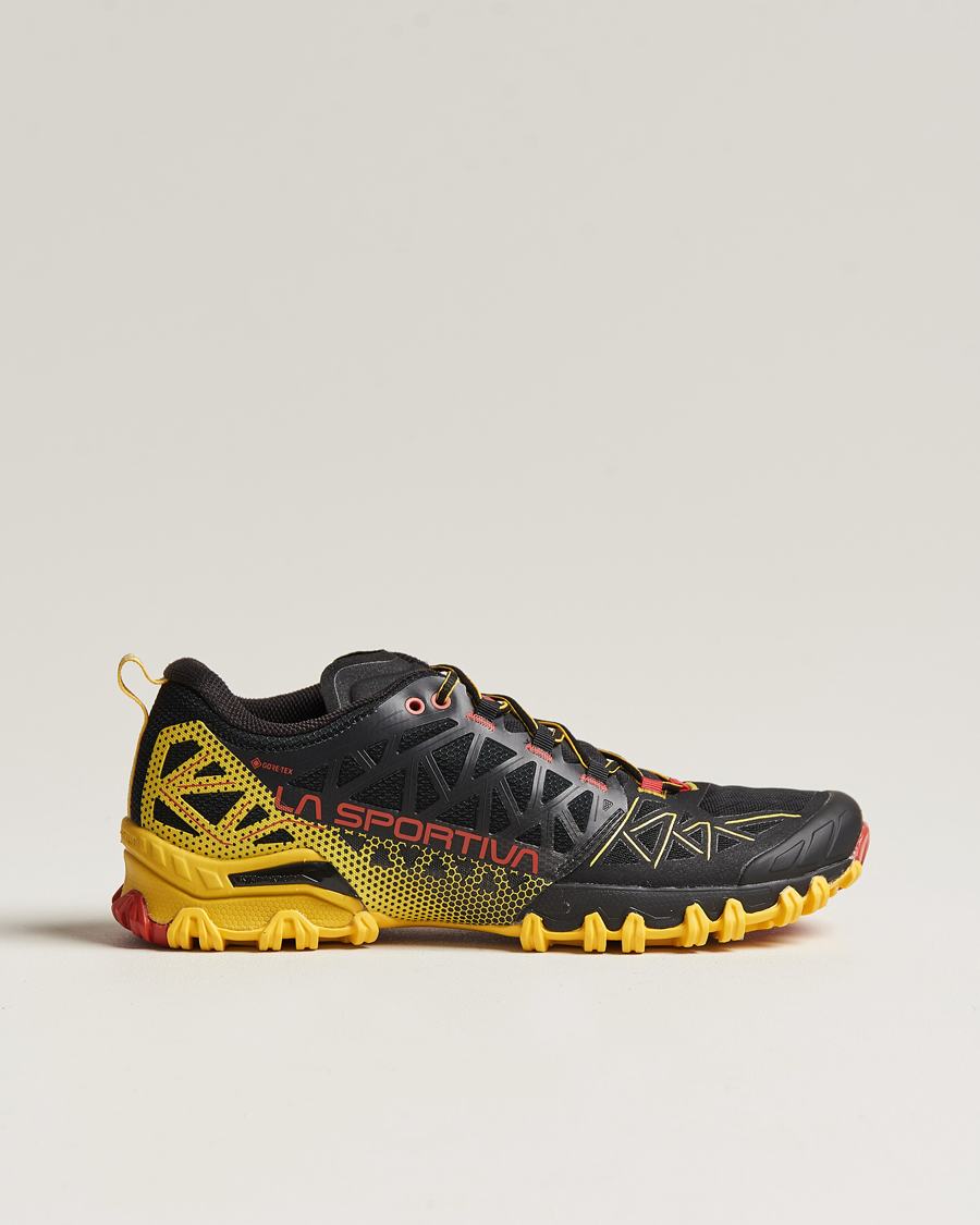 Homme | La Sportiva Bushido II GTX Trail Running Sneakers Black/Yellow | La Sportiva | Bushido II GTX Trail Running Sneakers Black/Yellow