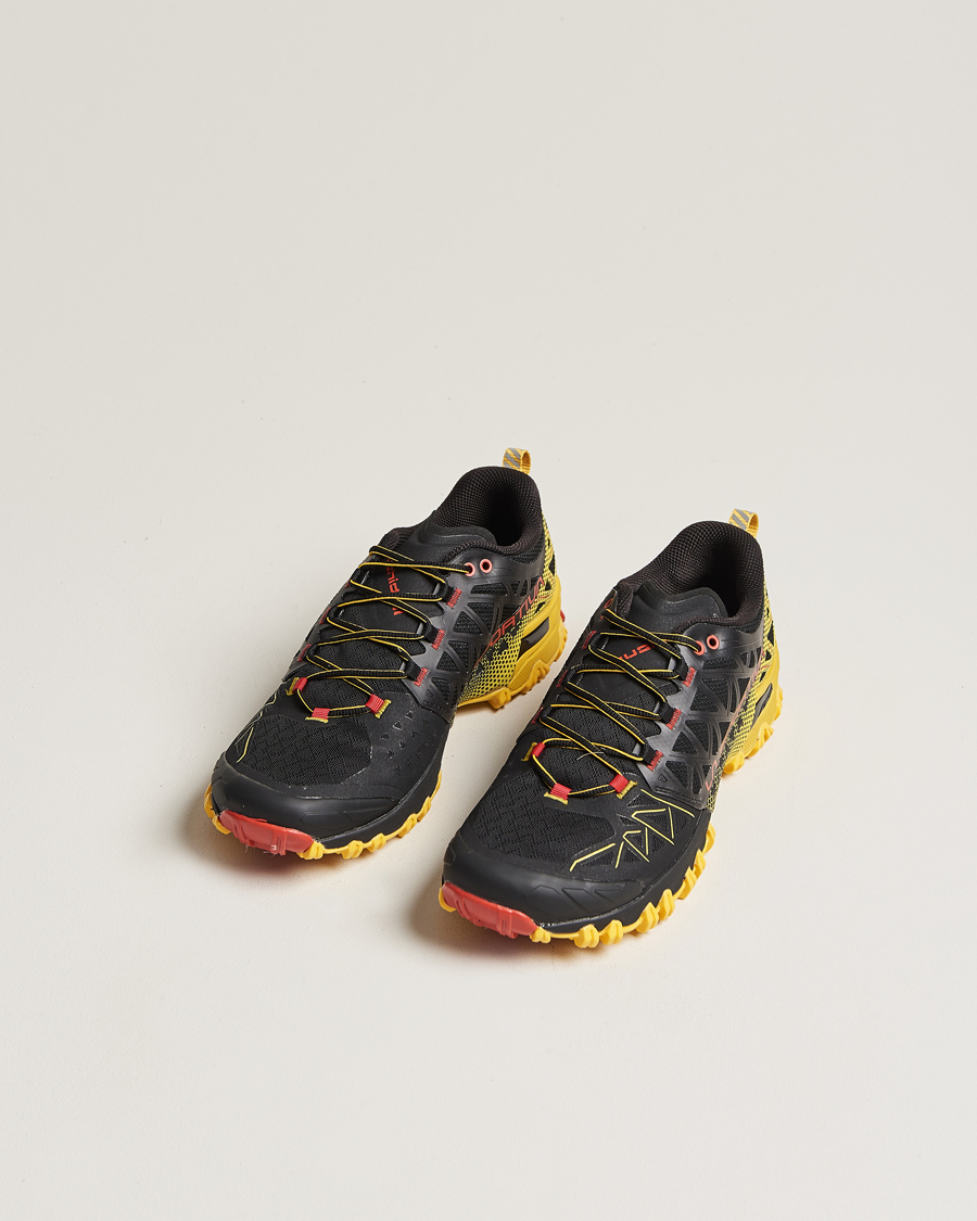 Homme | La Sportiva Bushido II GTX Trail Running Sneakers Black/Yellow | La Sportiva | Bushido II GTX Trail Running Sneakers Black/Yellow