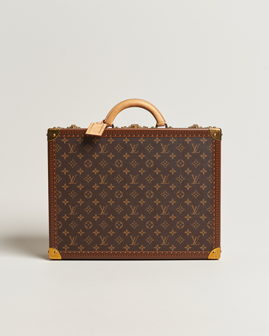 Homme | Louis Vuitton Pre-Owned Cotteville 45 Suitcase Monogram | Louis Vuitton Pre-Owned | Cotteville 45 Suitcase Monogram