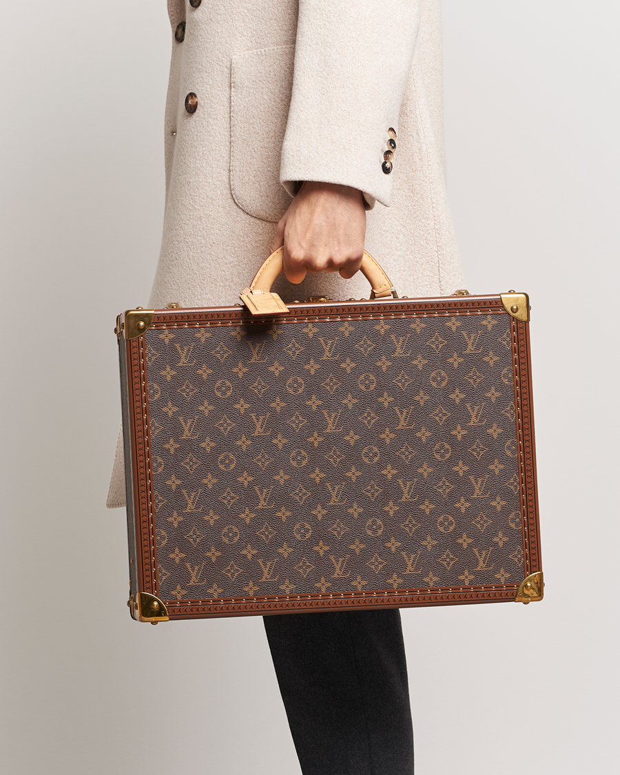 Homme | Louis Vuitton Pre-Owned Cotteville 45 Suitcase Monogram | Louis Vuitton Pre-Owned | Cotteville 45 Suitcase Monogram