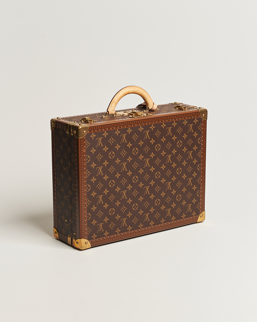 Homme | Louis Vuitton Pre-Owned Cotteville 45 Suitcase Monogram | Louis Vuitton Pre-Owned | Cotteville 45 Suitcase Monogram