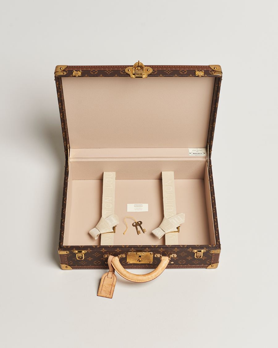 Homme | Louis Vuitton Pre-Owned Cotteville 45 Suitcase Monogram | Louis Vuitton Pre-Owned | Cotteville 45 Suitcase Monogram