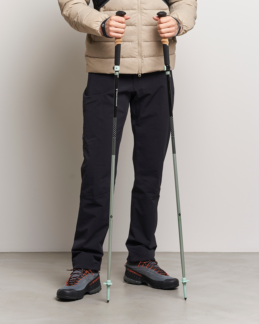Heren | Actieve accessoires | Black Diamond | Distance FLZ Trekking Poles Black/Foam Green