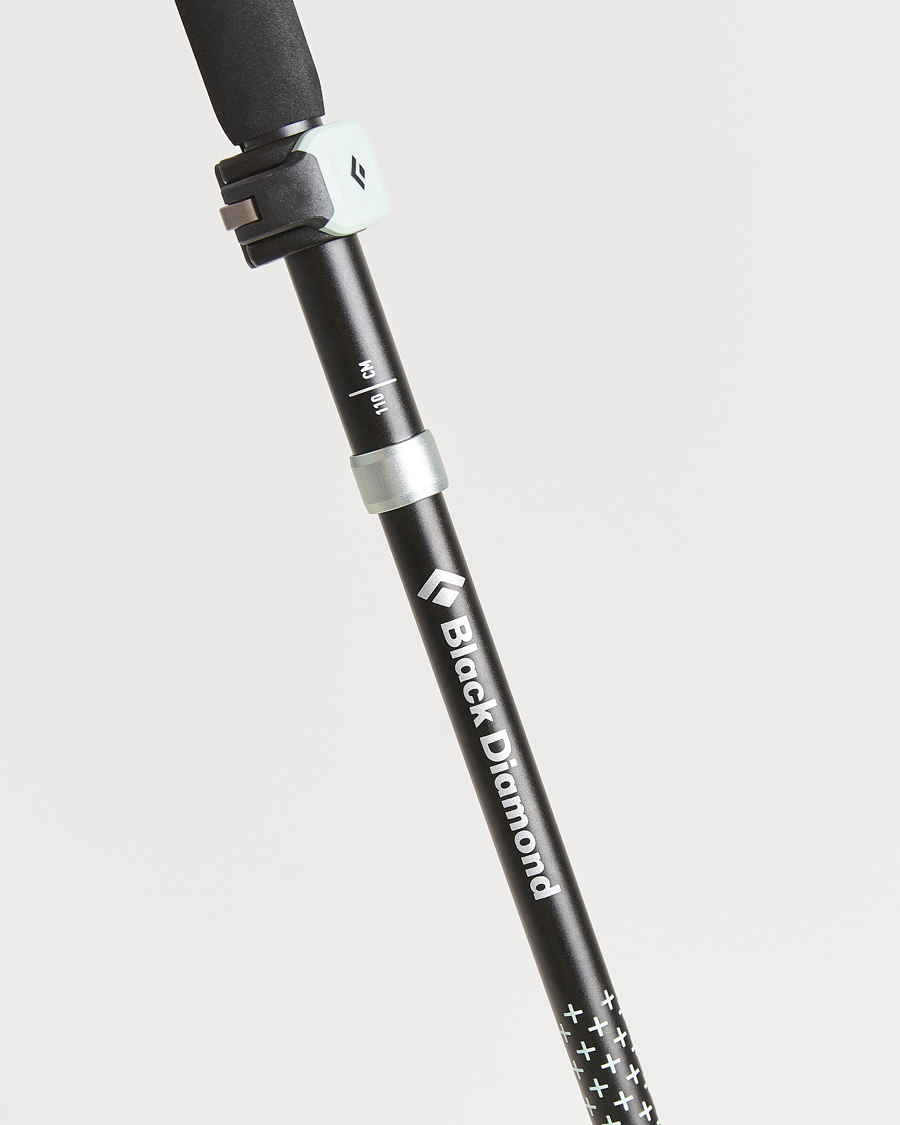 Heren | Sportuitrusting | Black Diamond | Distance FLZ Trekking Poles Black/Foam Green
