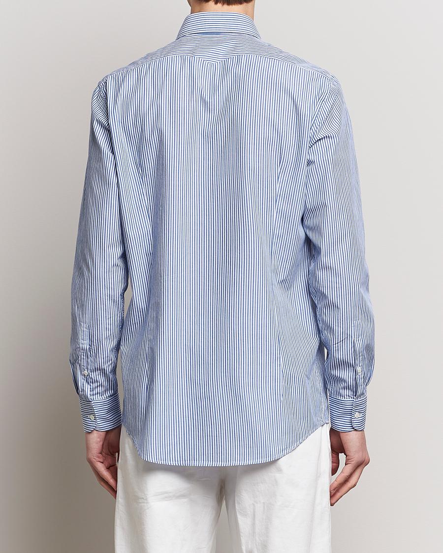 Homme | Chemises | Massimo Alba | Genova Striped Cotton Shirt Blue Stripes