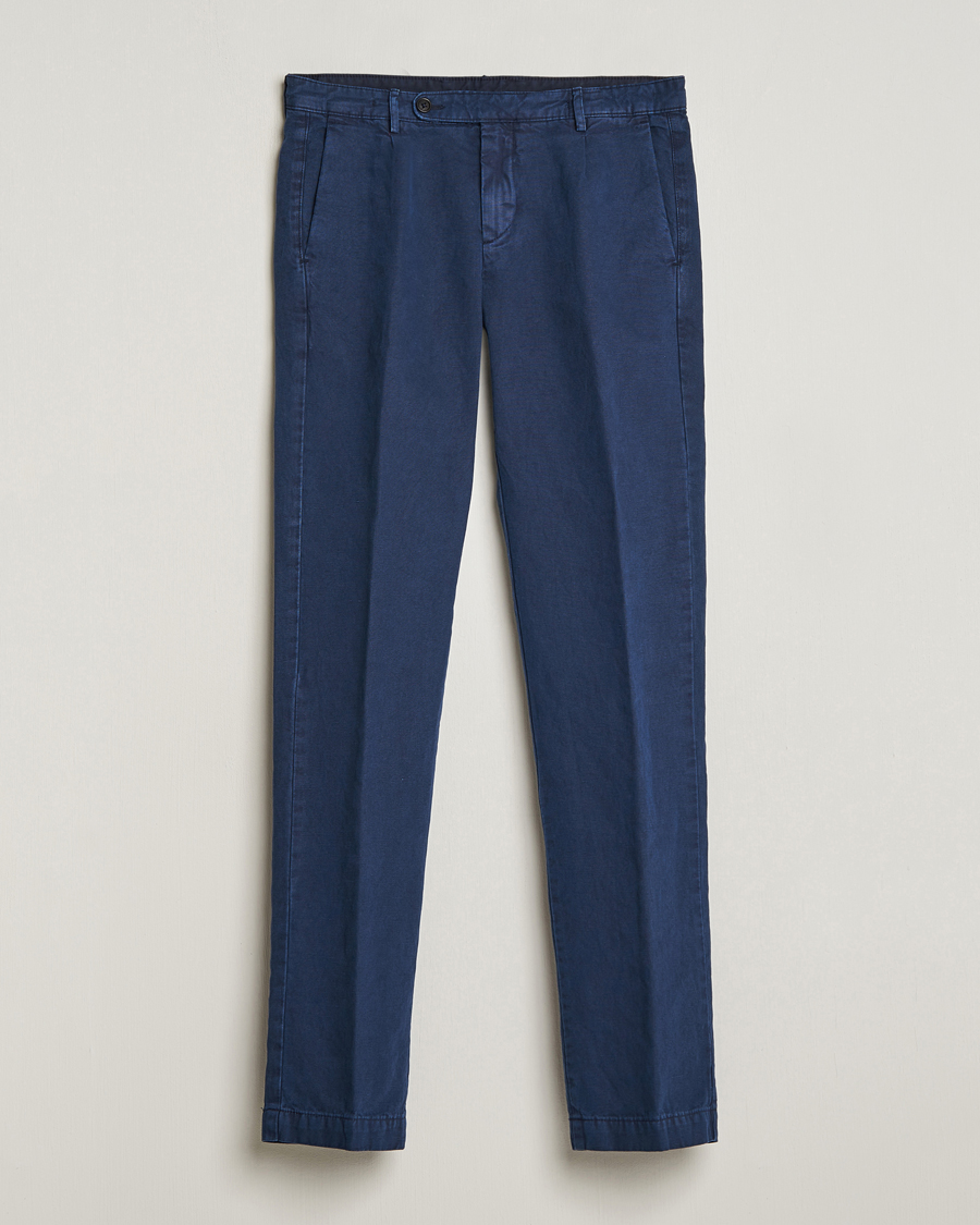 Homme | Pantalons | Massimo Alba | Ionio Cotton Trousers Navy