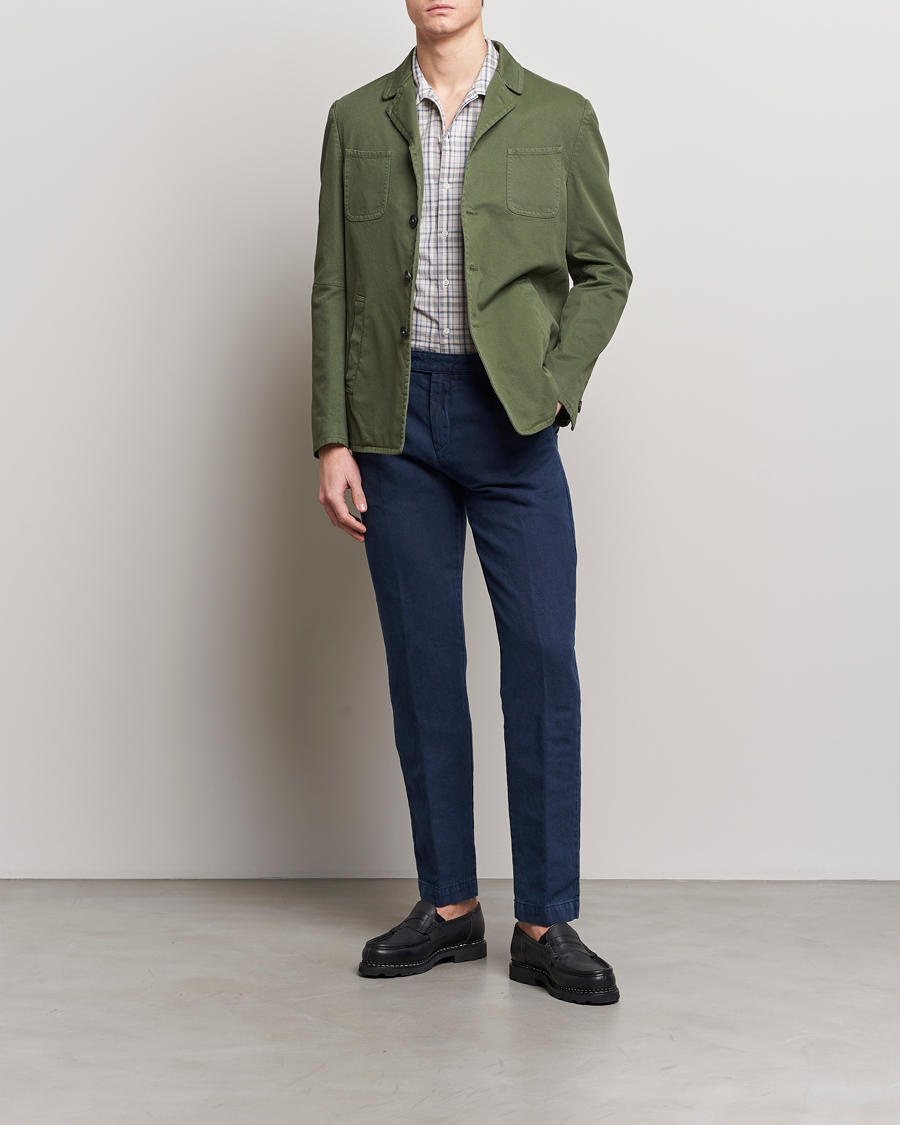 Homme | Pantalons | Massimo Alba | Ionio Cotton Trousers Navy