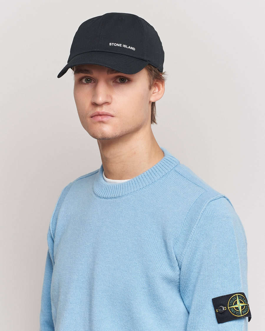 Homme | Stone Island Small Logo Cap Black | Stone Island | Small Logo Cap Black