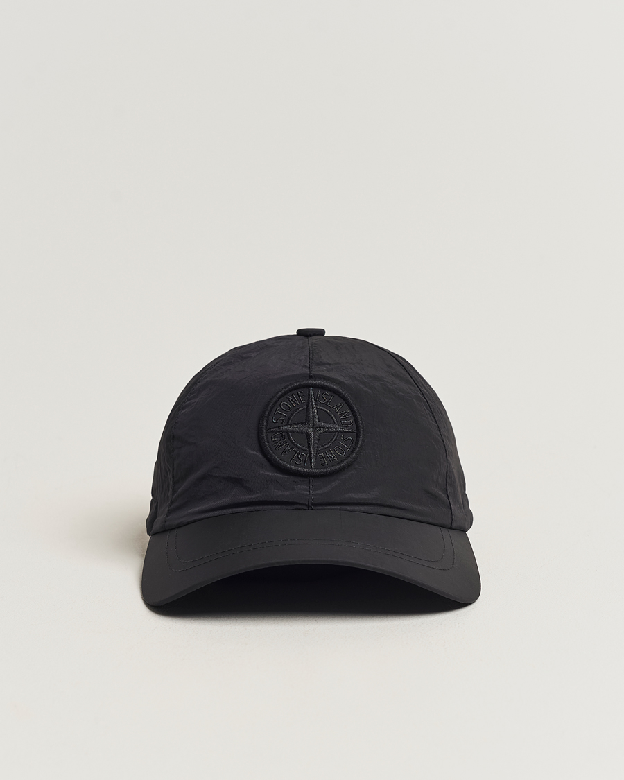 Homme | Stone Island Nylon Metal Cap Black | Stone Island | Nylon Metal Cap Black