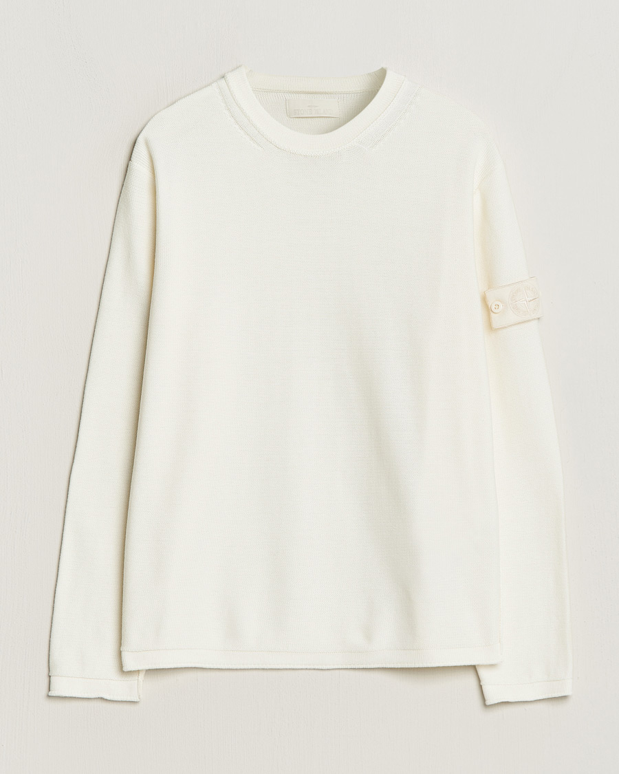 Homme | Pulls Et Tricots | Stone Island | Ghost Knitted Cotton/Cashmere Sweater Natural Beige