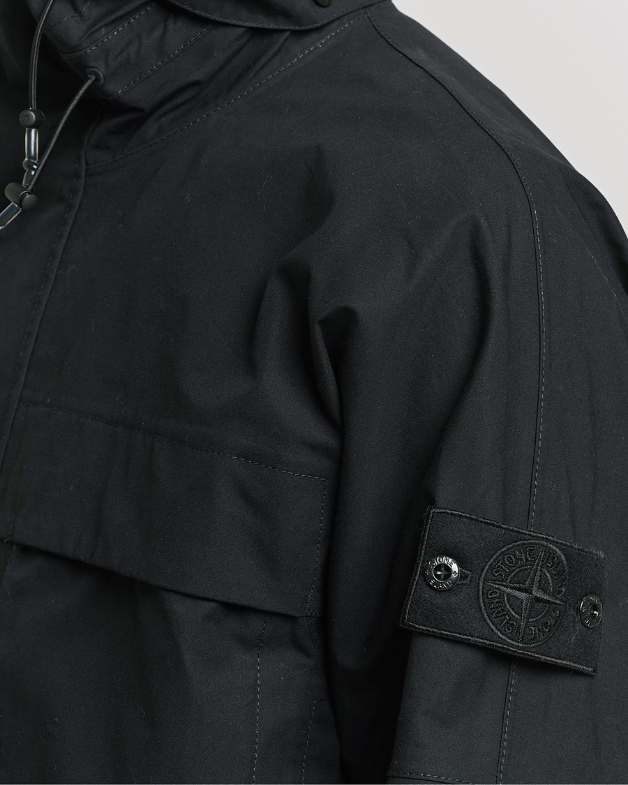 Homme | Manteaux Et Vestes | Stone Island | Ghost Hooded Ventile Jacket Black