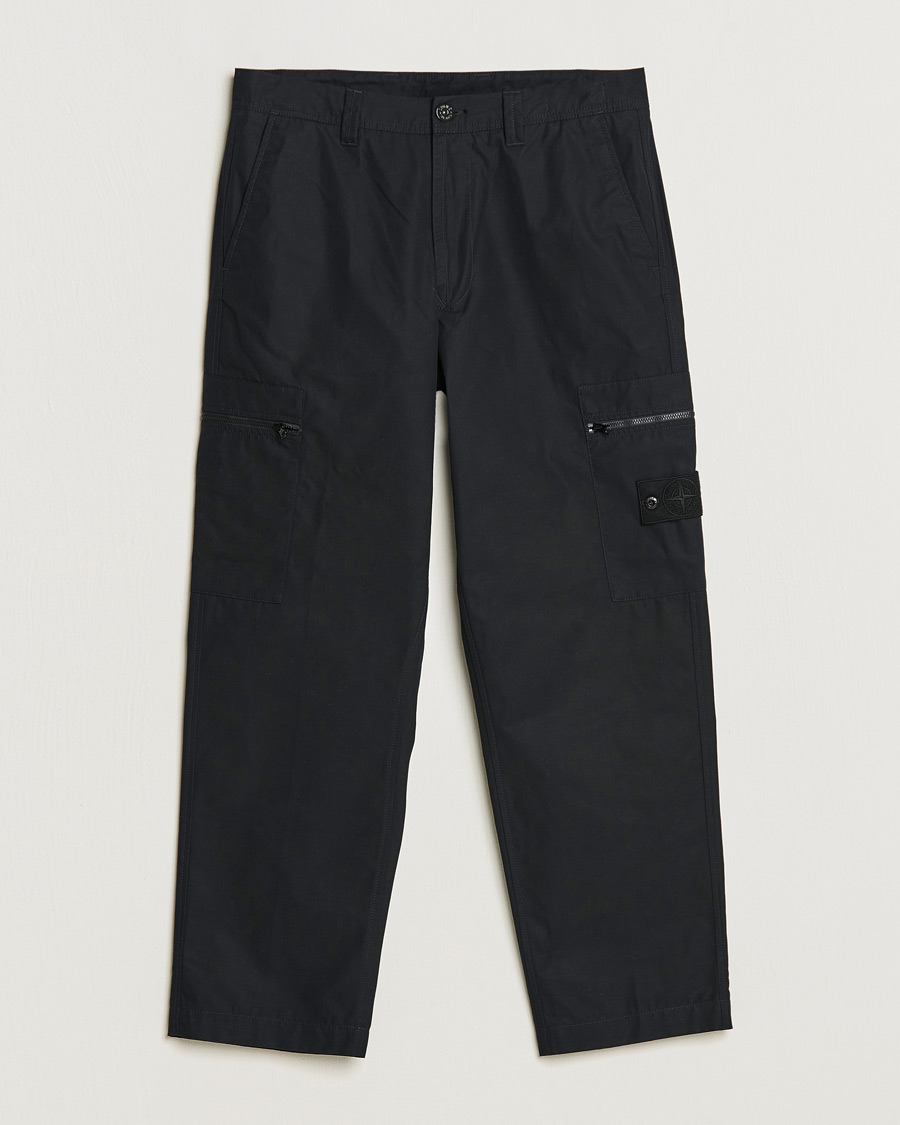 Homme | Pantalons | Stone Island | Ghost Ventile Cotton Cargo Pants Black