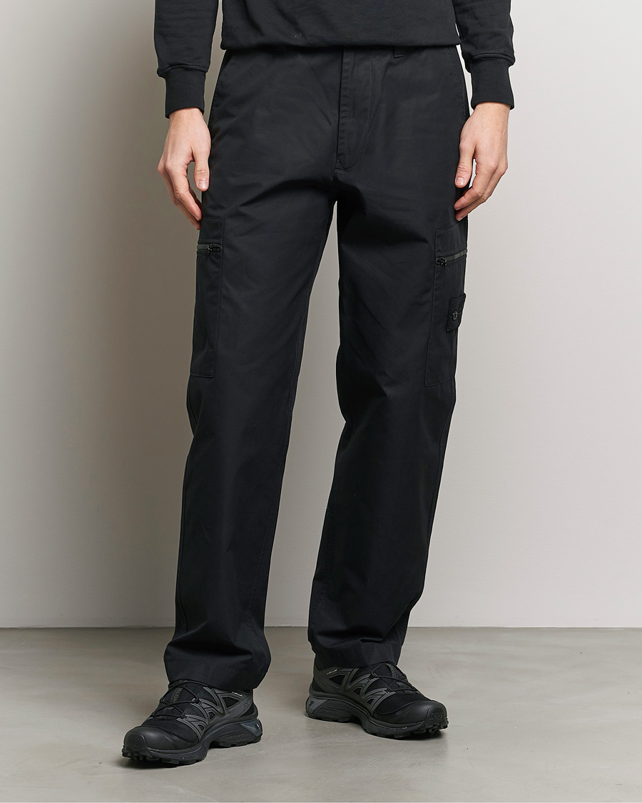 Homme | Pantalons | Stone Island | Ghost Ventile Cotton Cargo Pants Black