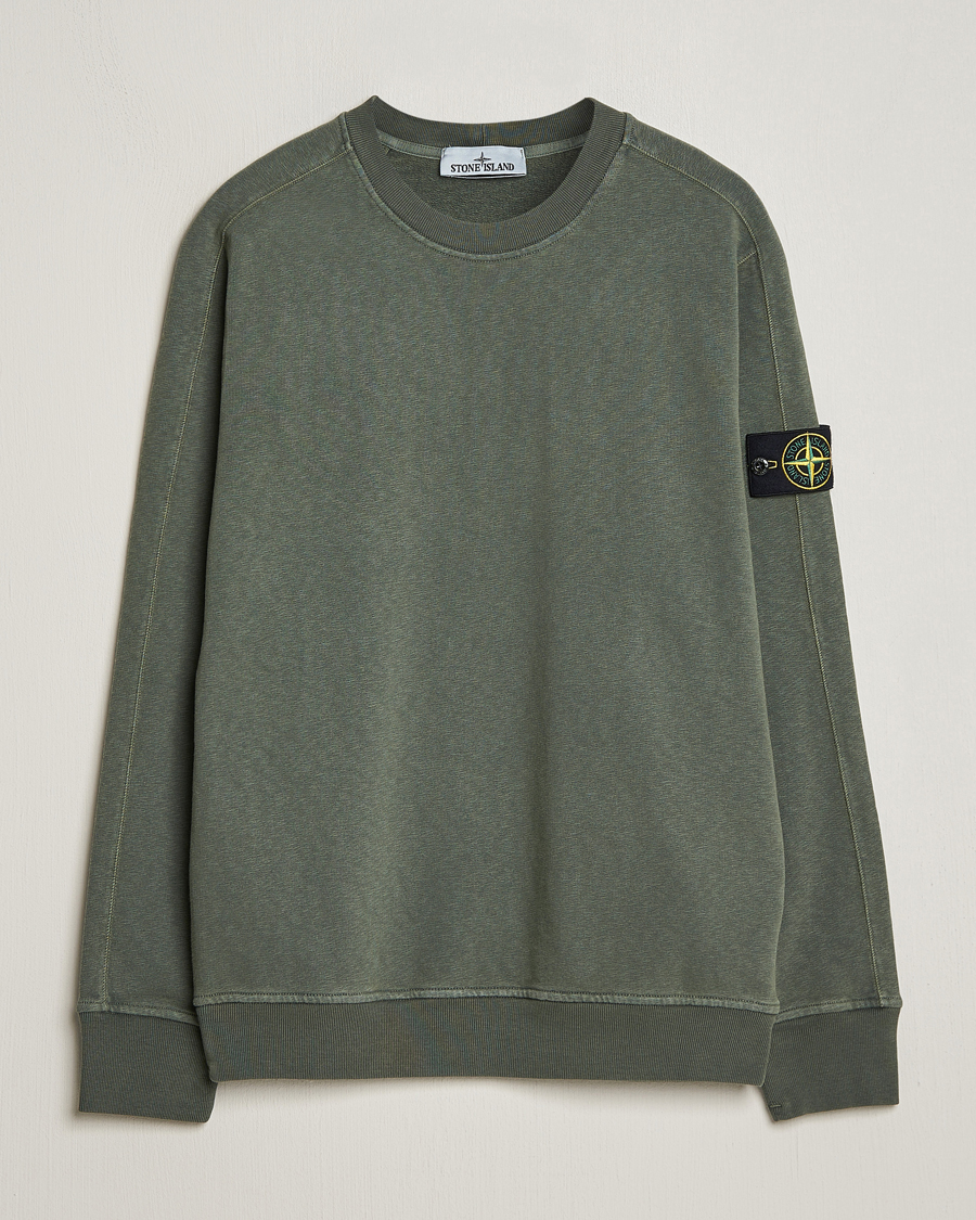 Homme | Pulls Et Tricots | Stone Island | Garment Dyed Cotton Old Effect Sweatshirt Musk