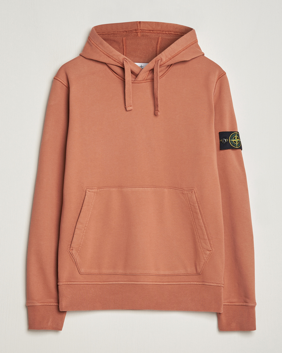 Homme | Pulls Et Tricots | Stone Island | Garment Dyed Cotton Fleece Hood Rust