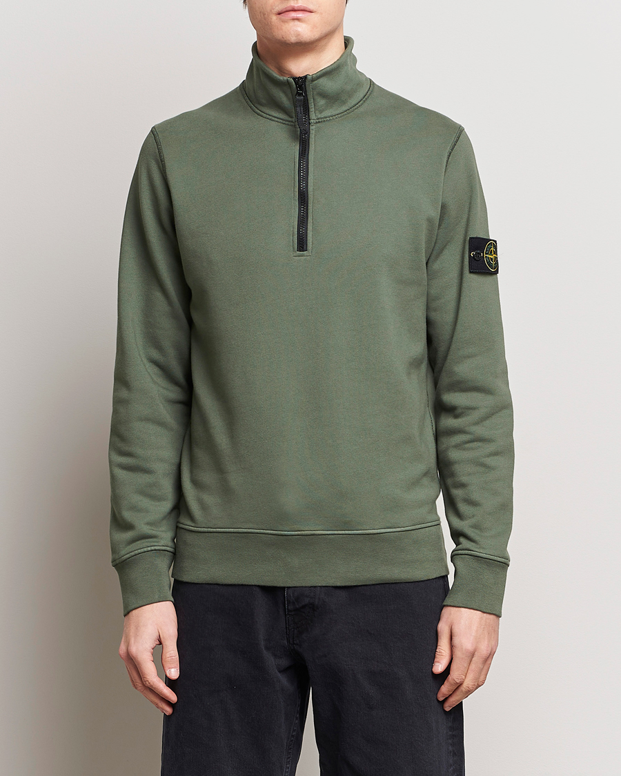 Homme | Pulls Et Tricots | Stone Island | Garment Dyed Cotton Half Zip Musk