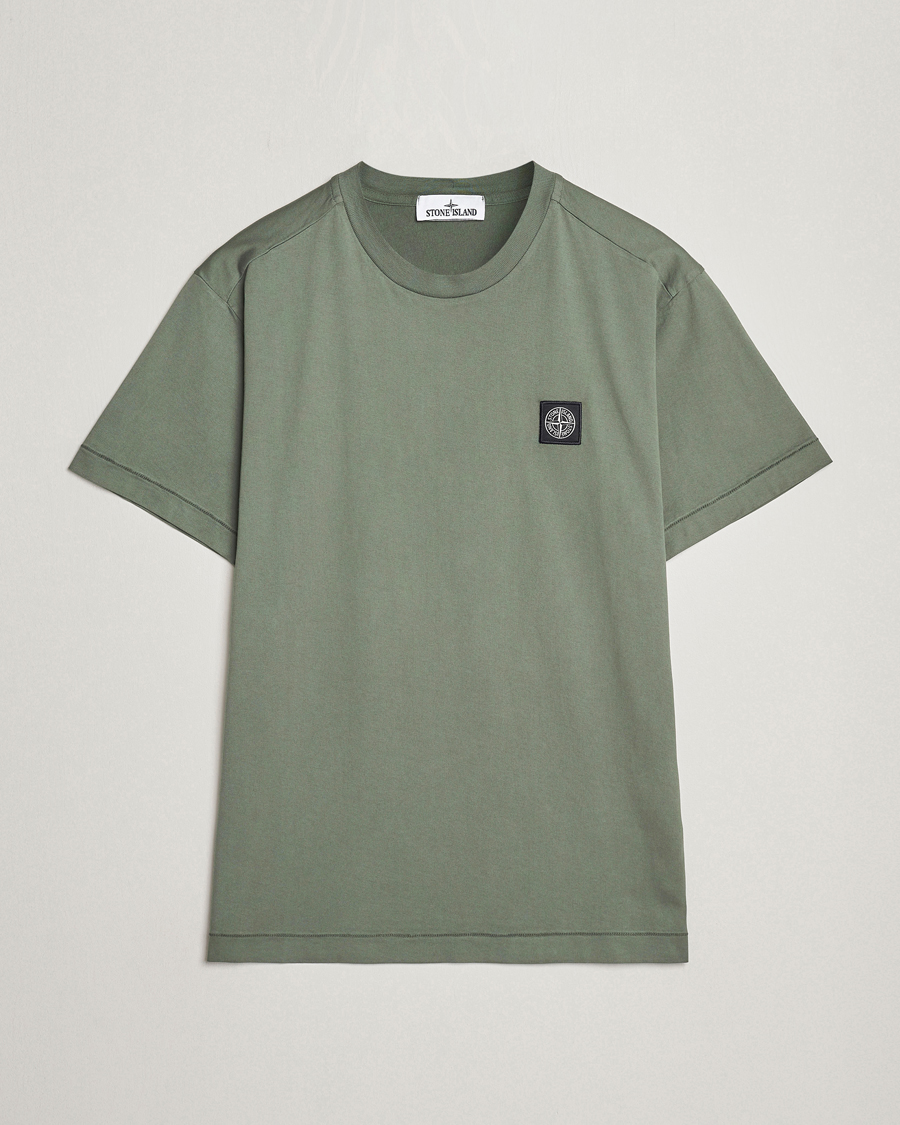 Homme | T-shirts | Stone Island | Garment Dyed Cotton Jersey T-Shirt Musk