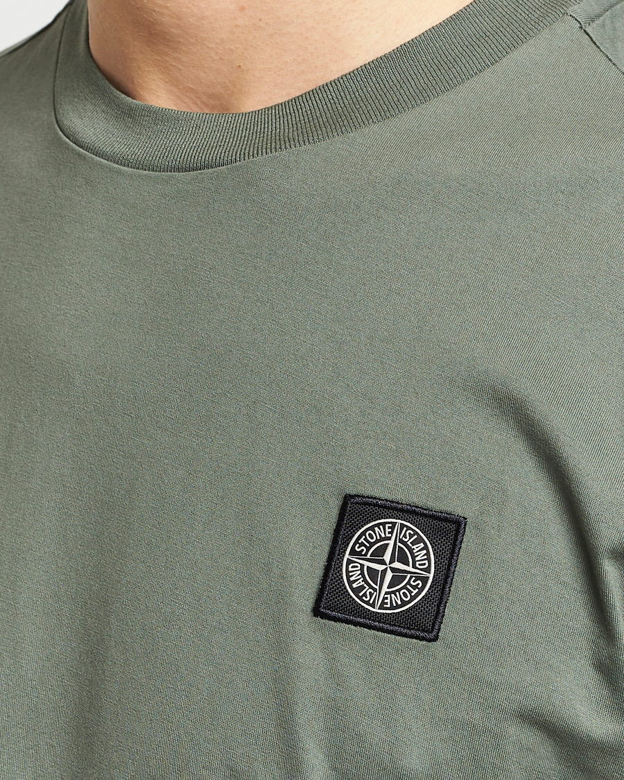 Homme | T-shirts | Stone Island | Garment Dyed Cotton Jersey T-Shirt Musk