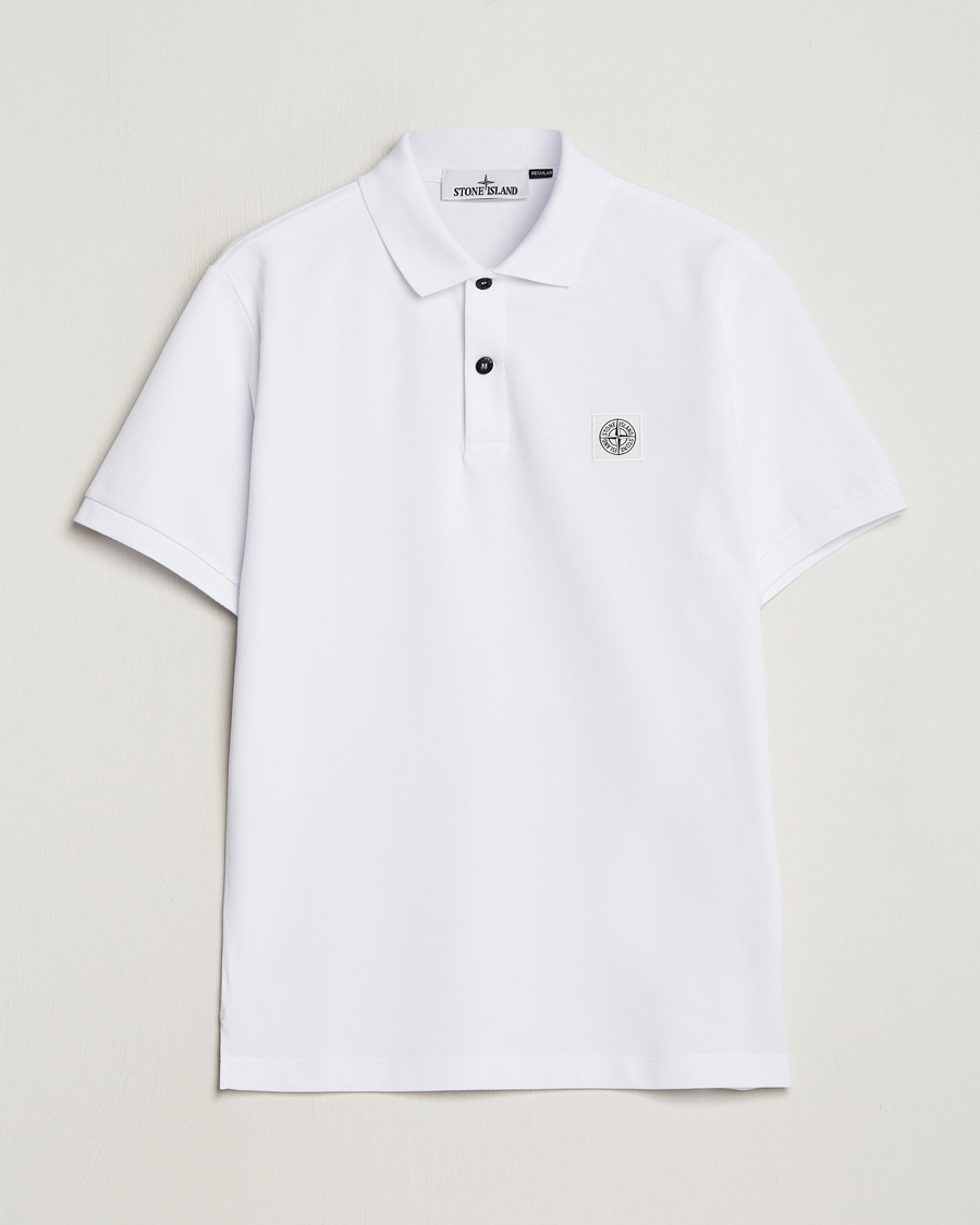 Homme | Polos | Stone Island | Organic Cotton Polo White