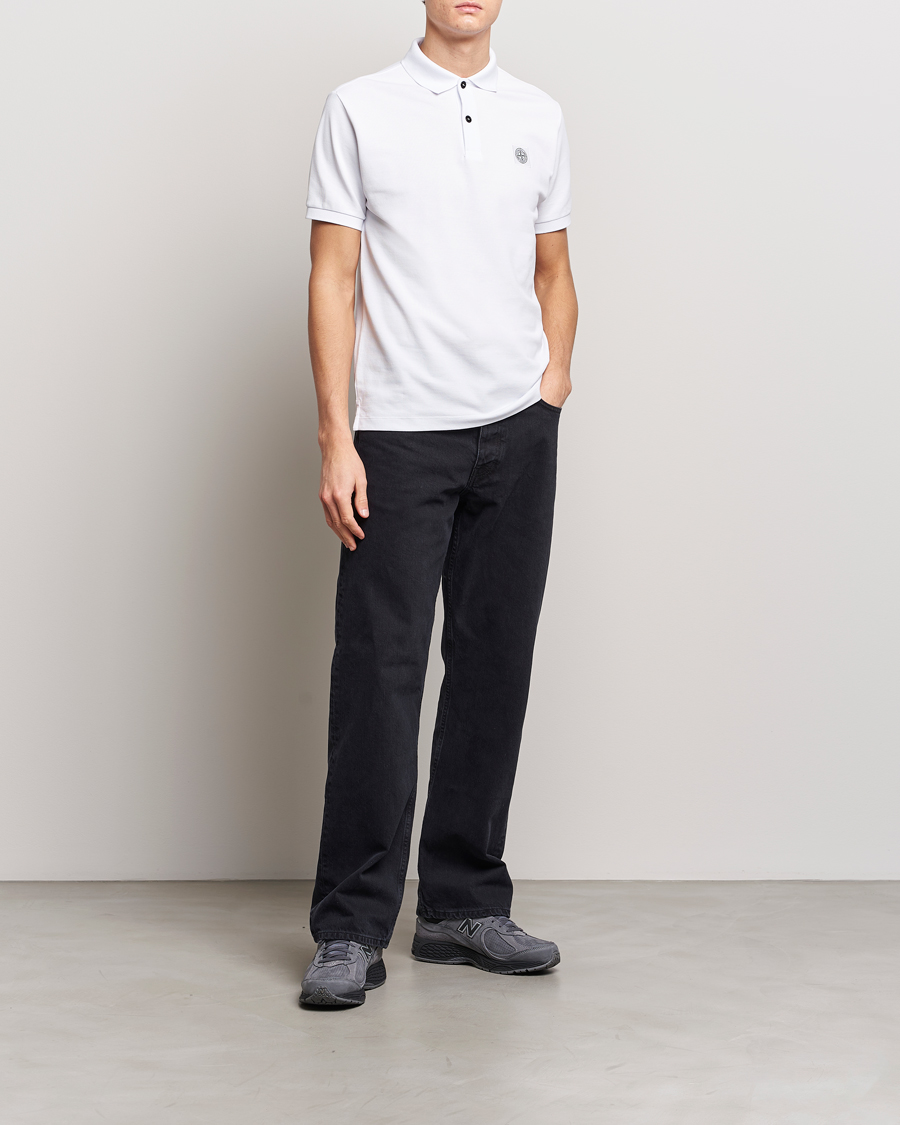 Homme | Polos | Stone Island | Organic Cotton Polo White