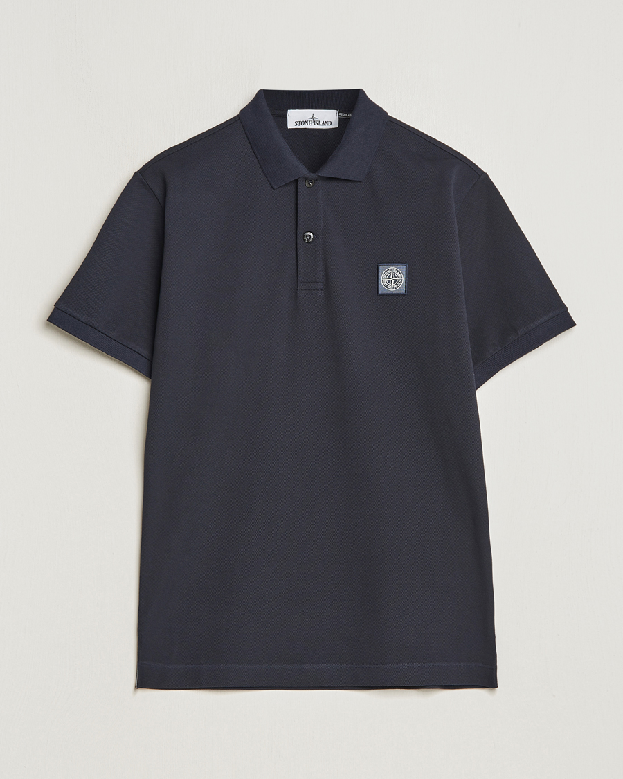 Homme | Polos | Stone Island | Organic Cotton Polo Navy Blue