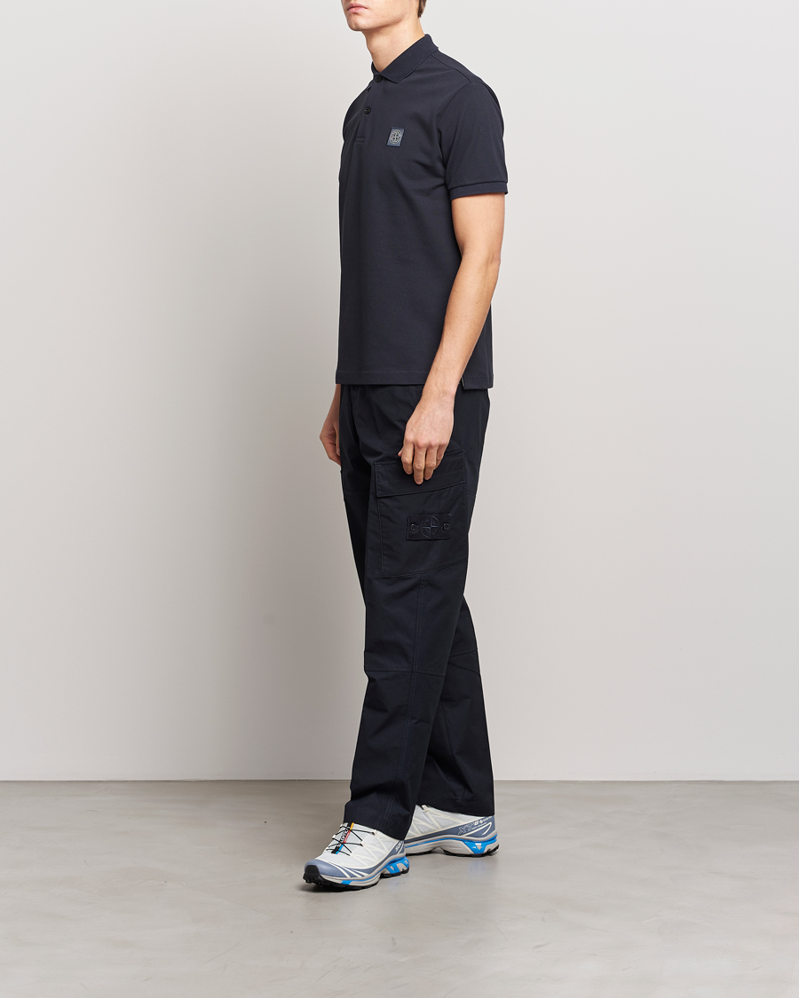 Homme | Polos | Stone Island | Organic Cotton Polo Navy Blue