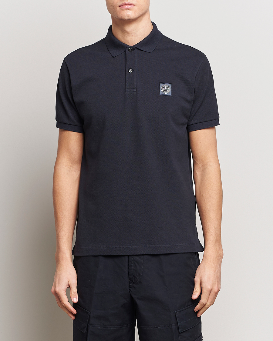 Homme | Polos | Stone Island | Organic Cotton Polo Navy Blue