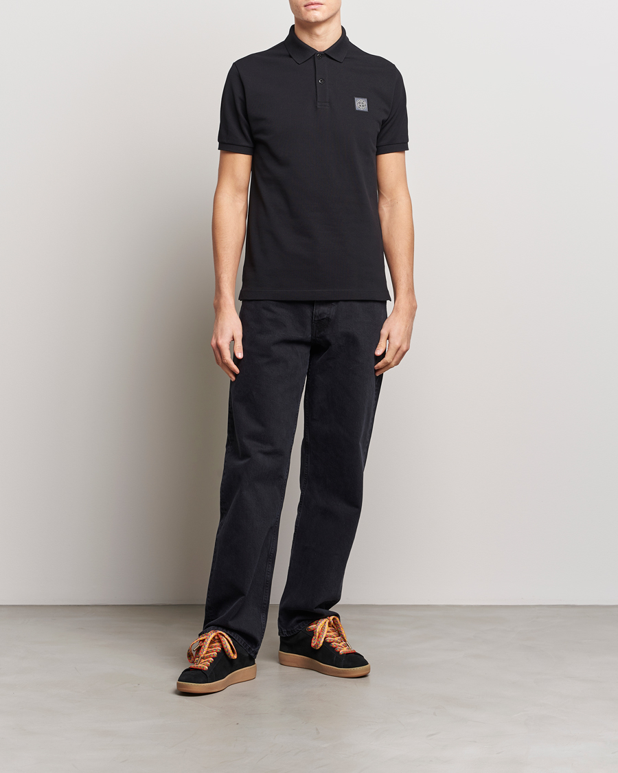 Homme | Polos | Stone Island | Organic Cotton Polo Black