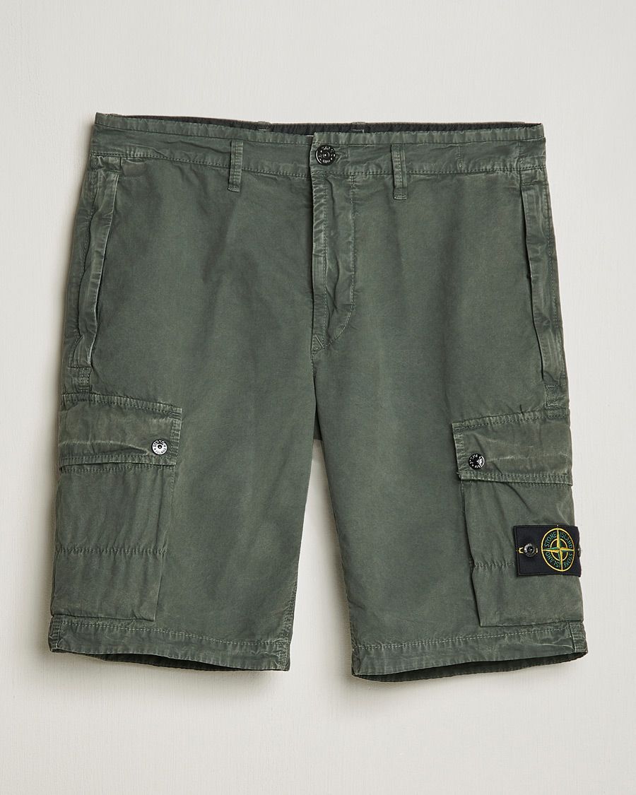 Homme | Shorts | Stone Island | Brushed Cotton Canvas Cargo Shorts Musk
