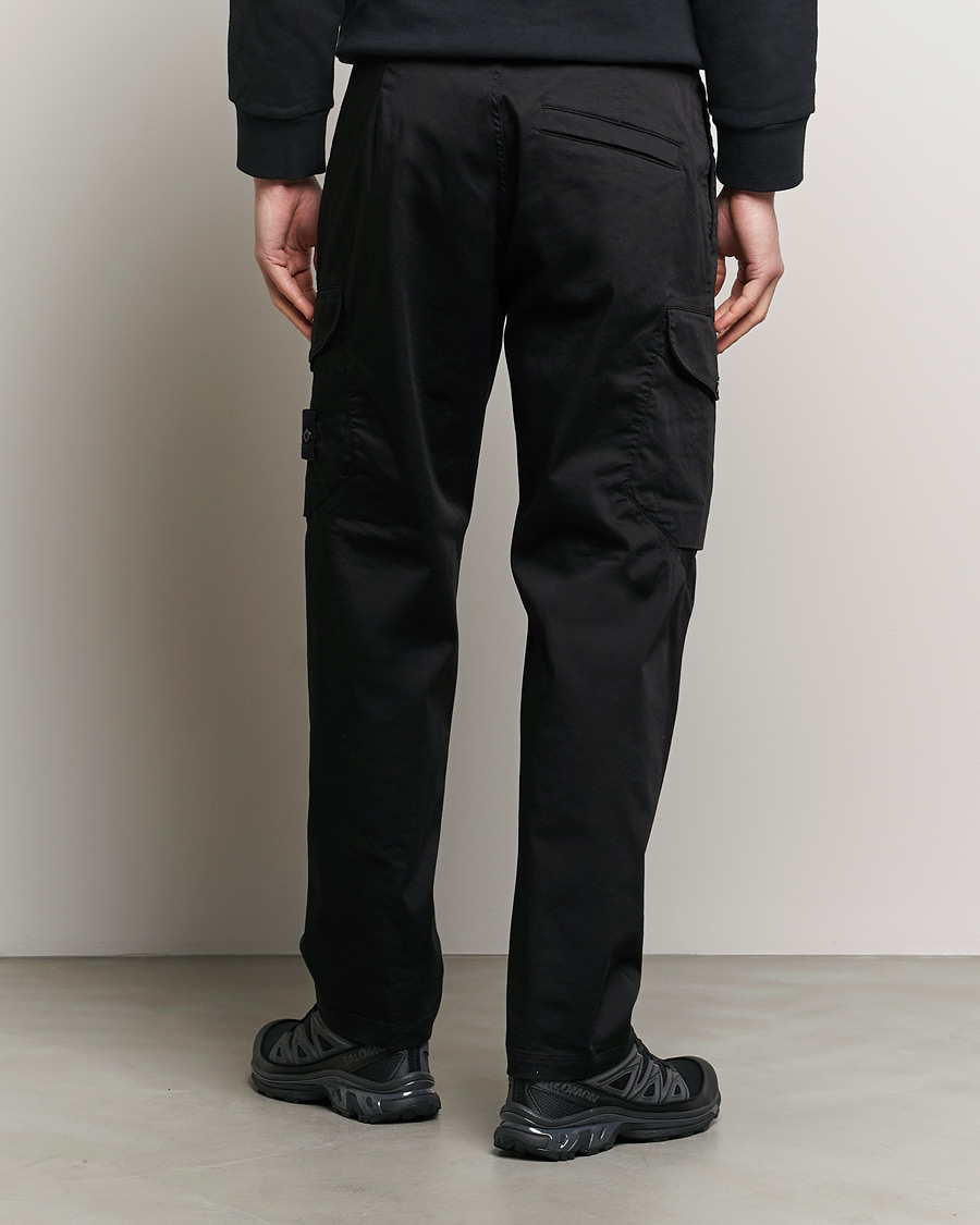 Heren | Broeken | Stone Island | Stretch Satin Cargo Pants Black