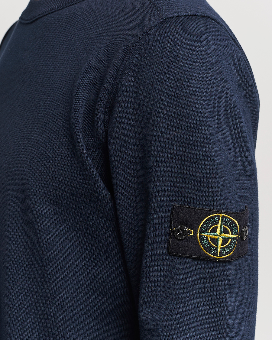 Homme | Pulls Et Tricots | Stone Island | Soft Organic Cotton Crew Neck Navy Blue