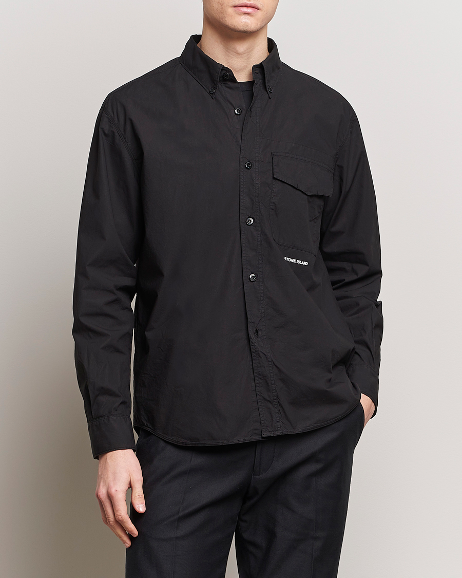 Homme | Chemises | Stone Island | Light Cotton Shirt Black