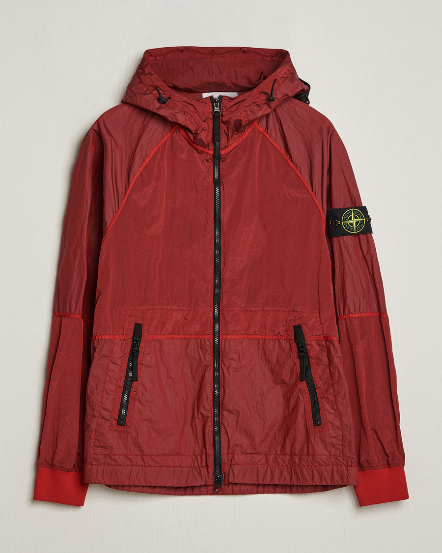 Homme | Manteaux Et Vestes | Stone Island | Nylon Metal Hooded Jacket Red