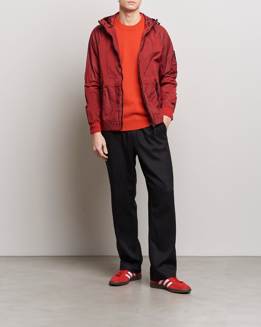Homme | Manteaux Et Vestes | Stone Island | Nylon Metal Hooded Jacket Red