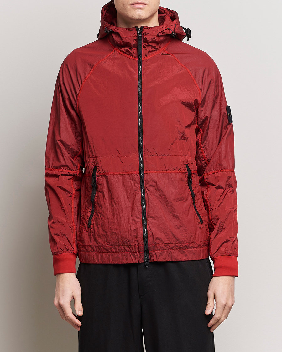 Homme | Manteaux Et Vestes | Stone Island | Nylon Metal Hooded Jacket Red