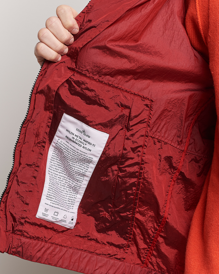Homme | Manteaux Et Vestes | Stone Island | Nylon Metal Hooded Jacket Red