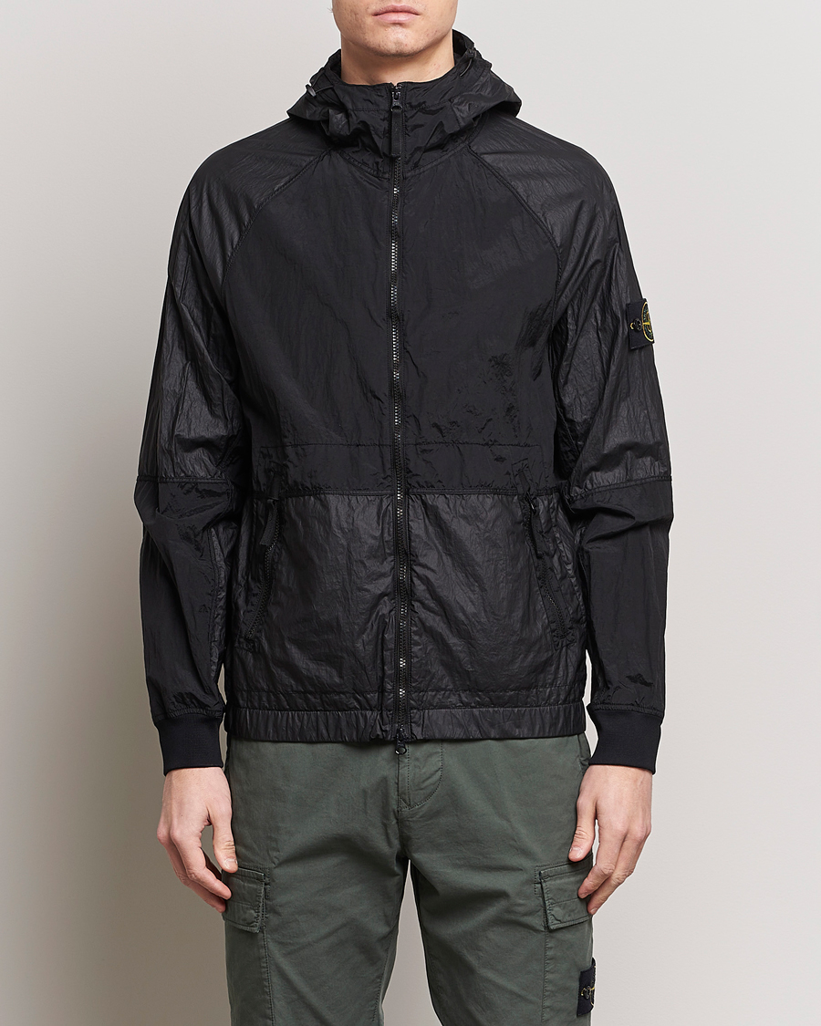 Homme | Manteaux Et Vestes | Stone Island | Nylon Metal Hooded Jacket Black