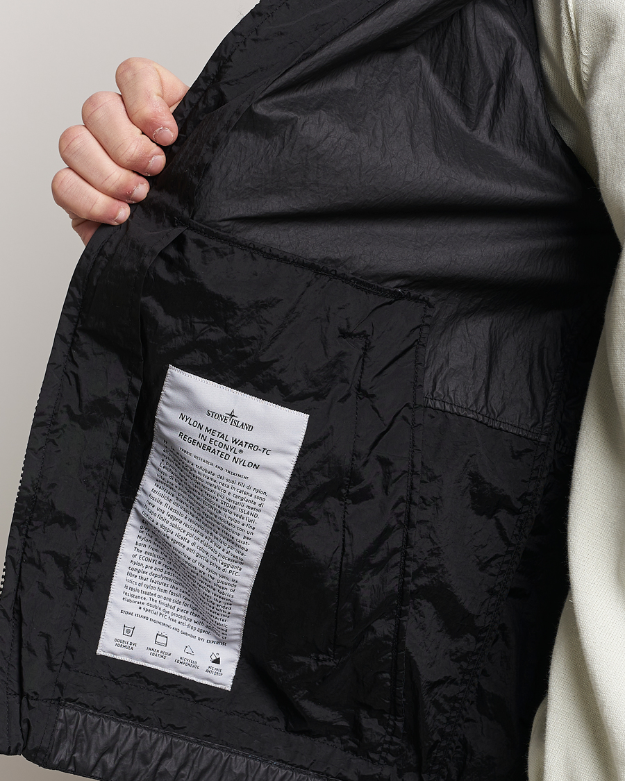 Homme | Manteaux Et Vestes | Stone Island | Nylon Metal Hooded Jacket Black