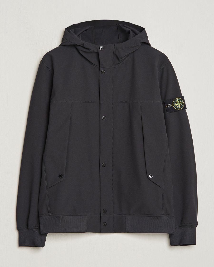 Homme | Manteaux Et Vestes | Stone Island | Light Soft Shell Jacket Black