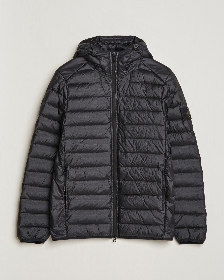 Homme | Manteaux Et Vestes | Stone Island | R-Nylon Hooded Down Jacket Black