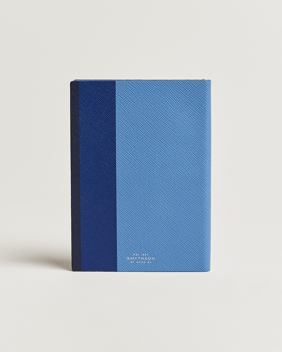 Heren | Smythson Soho Notebook Ribbon Stripe Nile Blue | Smythson | Soho Notebook Ribbon Stripe Nile Blue