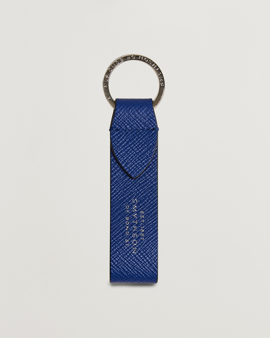 Homme | Porte-Clés | Smythson | Panama Leather Keyring Indigo
