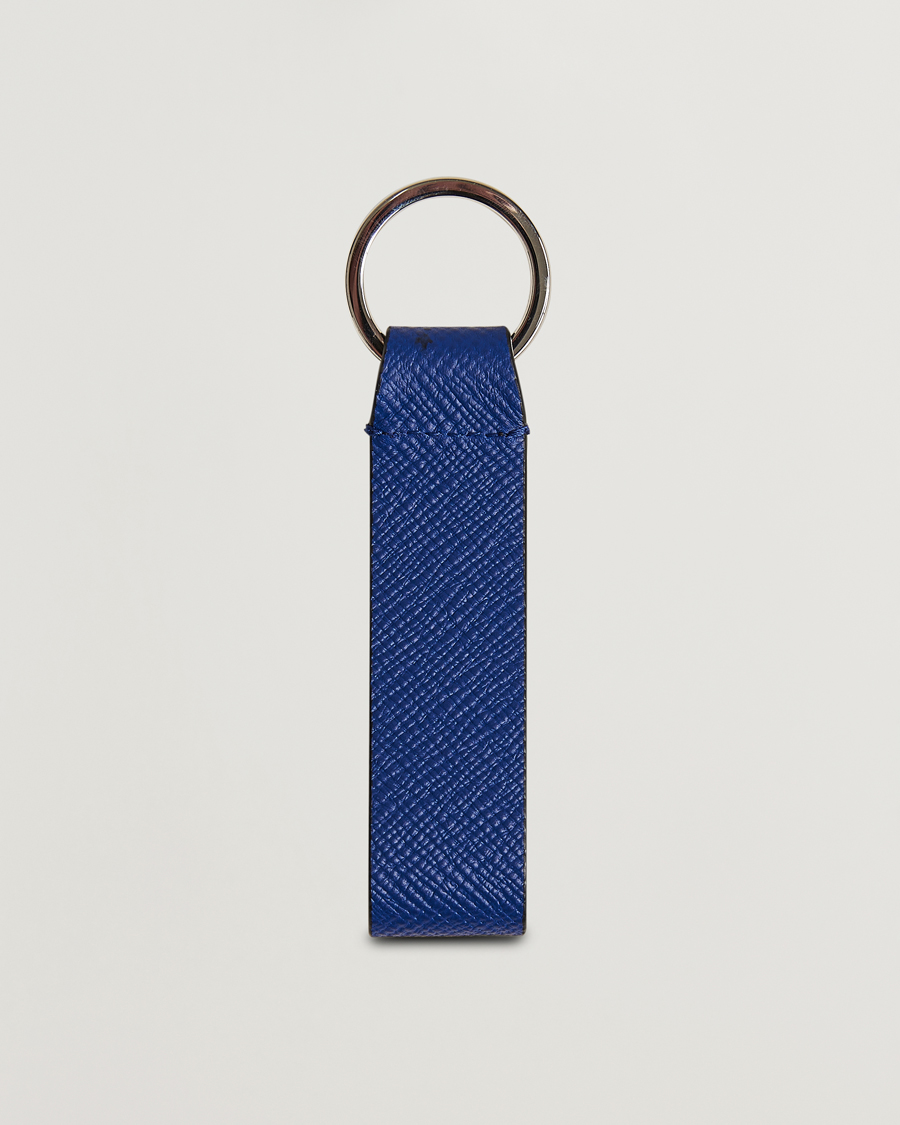 Homme | Porte-Clés | Smythson | Panama Leather Keyring Indigo