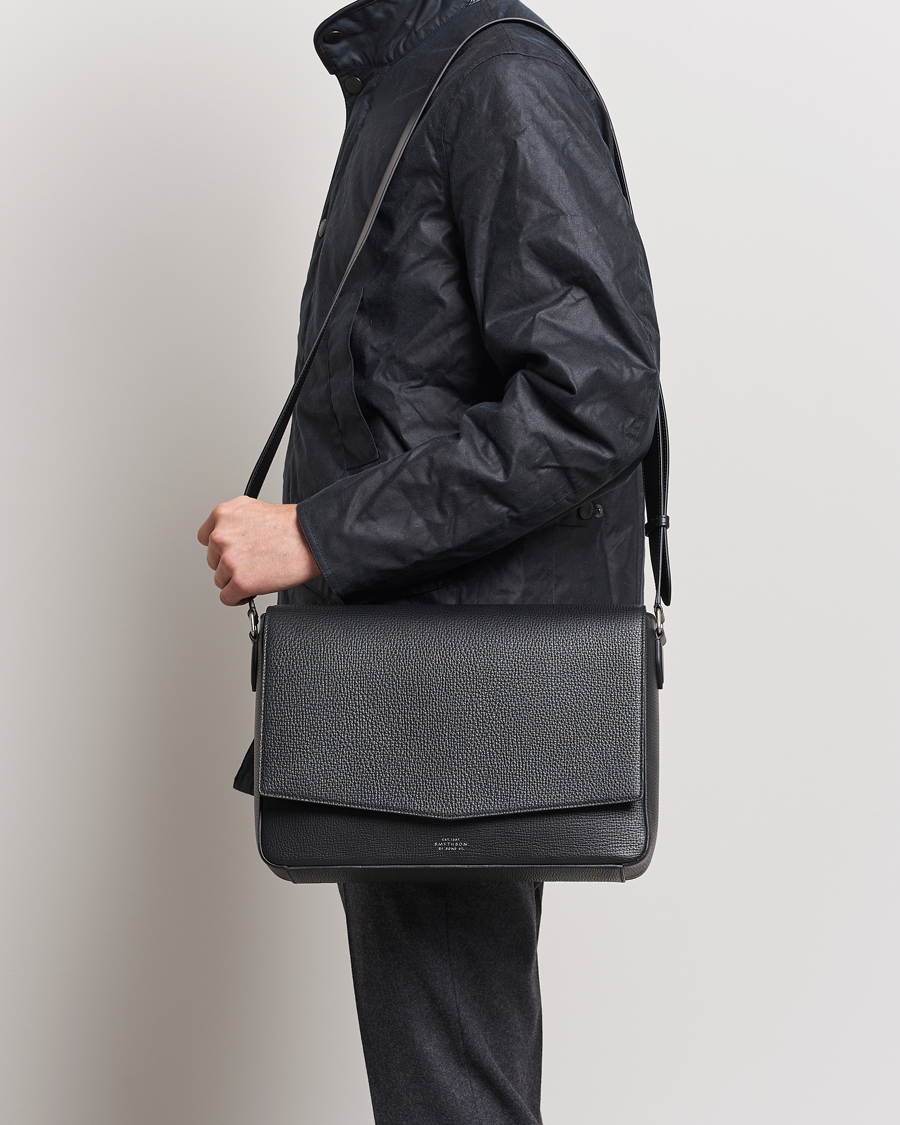 Homme | Smythson Ludlow Messenger Bag Black | Smythson | Ludlow Messenger Bag Black