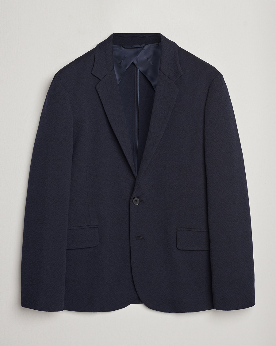 Homme | Blazers | Missoni | Chevron Wool Blazer Navy