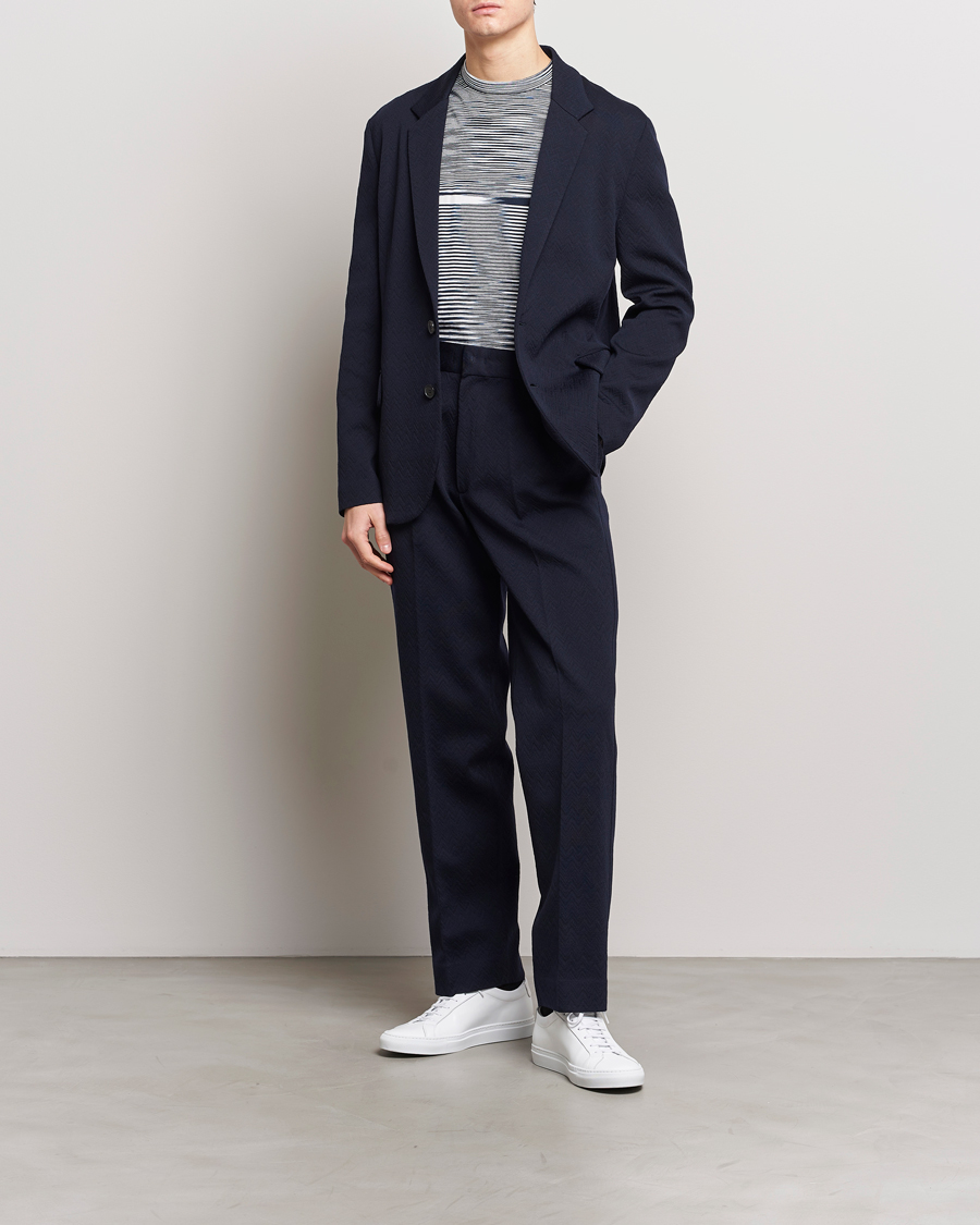 Homme | Blazers | Missoni | Chevron Wool Blazer Navy