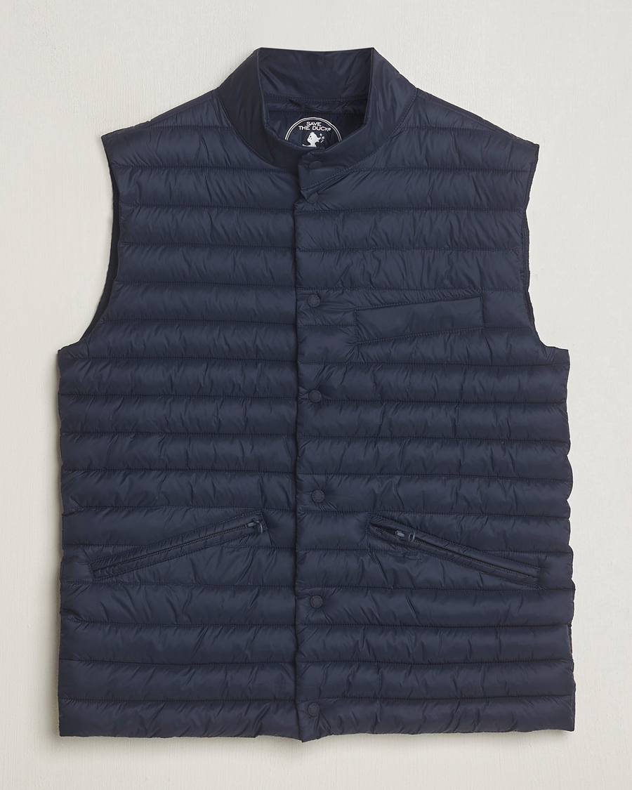 Homme | Manteaux Et Vestes | Save The Duck | Aiko Lightweigt Padded Vest Blue Black