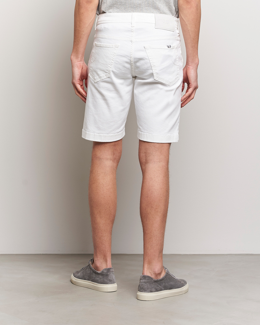 Homme | Shorts | Jacob Cohën | Lou Stretch Denim Shorts White